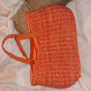 Italian woven wicker bag